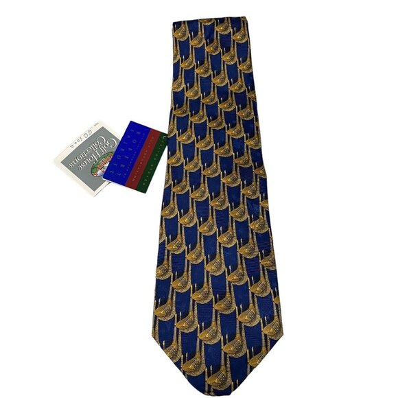 Robert Talbott Tie Hand Sewn Golf Association 100% Silk Neck Tie NWT - Picture 2 of 10